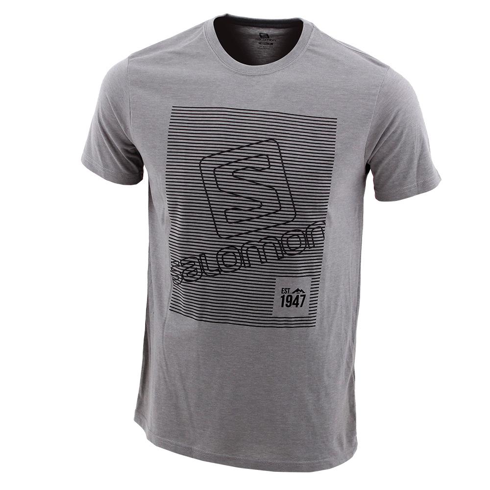 SALOMON FINELINE SS B Philippines - Kids' Tee Shirt - Grey | 673815-KRY